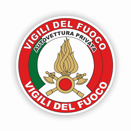 N. 2 Adesivi compatibili per VIGILI DEL FUOCO
