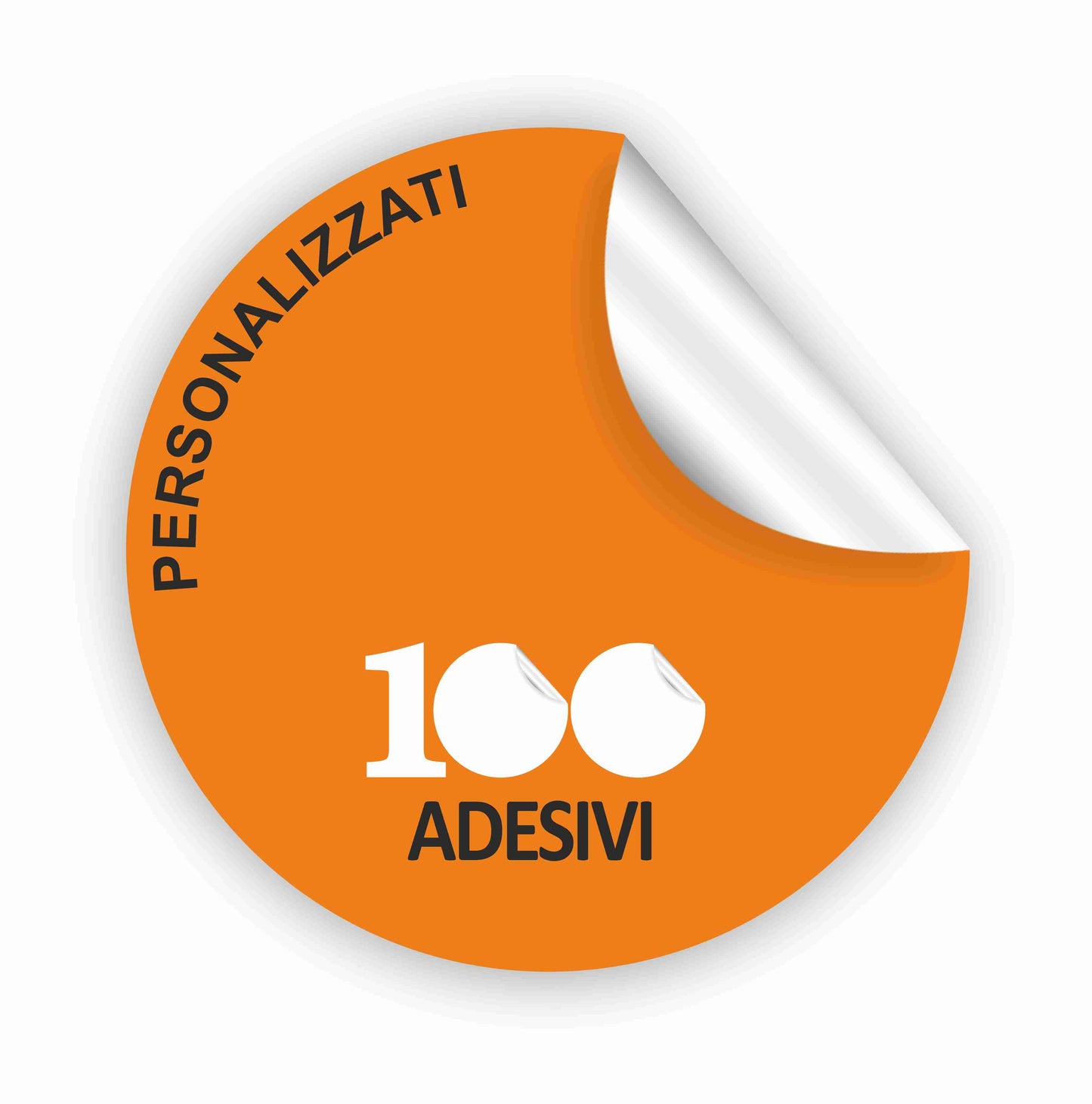 100 ADESIVI CERCHIO