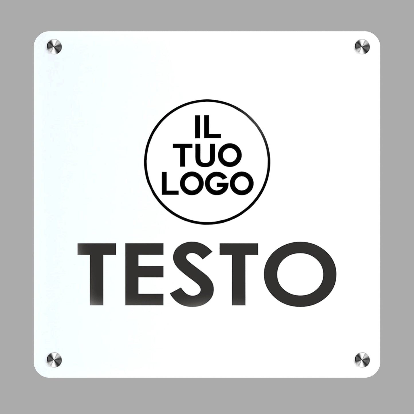Targa personalizzabile
