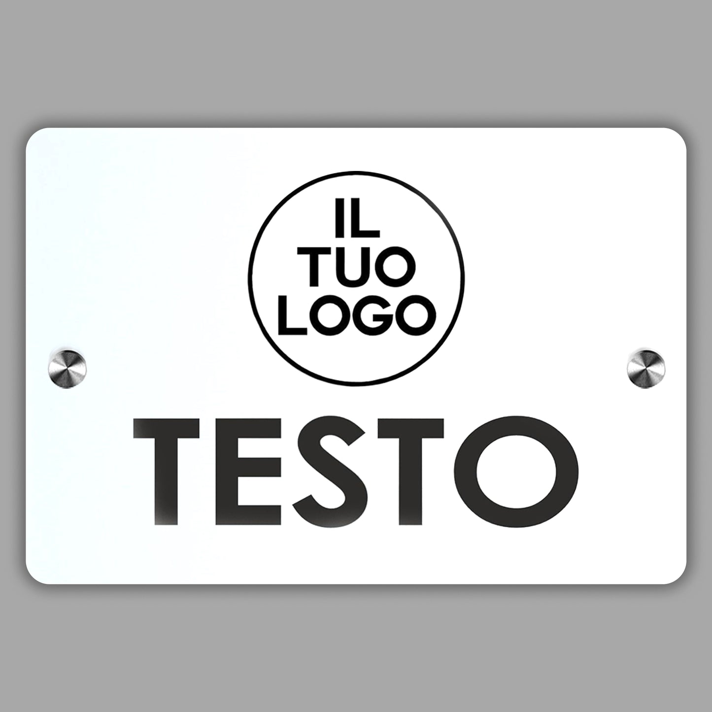 Targa personalizzabile