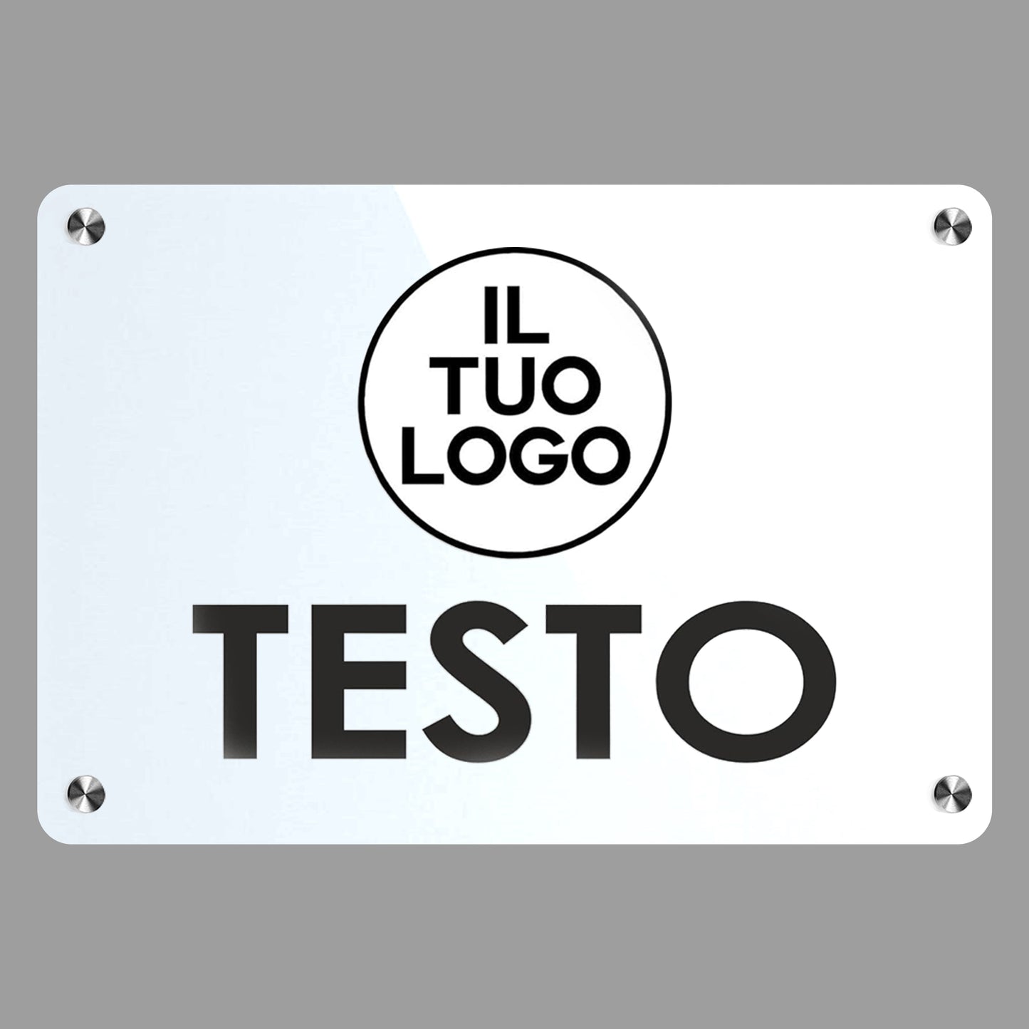 Targa personalizzabile