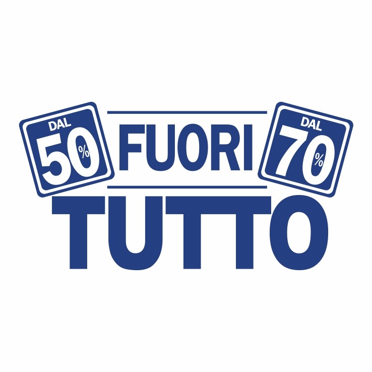 Fuori Tutto con percentuali Adesivo Applicazione Vetrine
