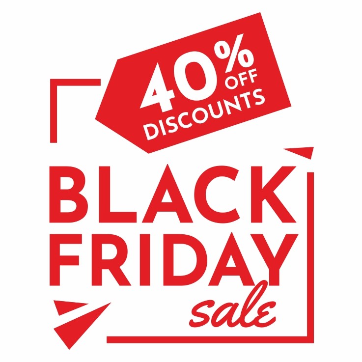 Adesivo Vetrofania Black Friday Monocolore