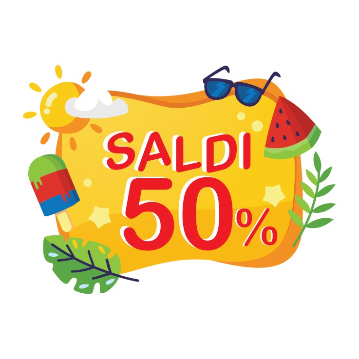 Saldi con Oggettistica Estiva e percentuale