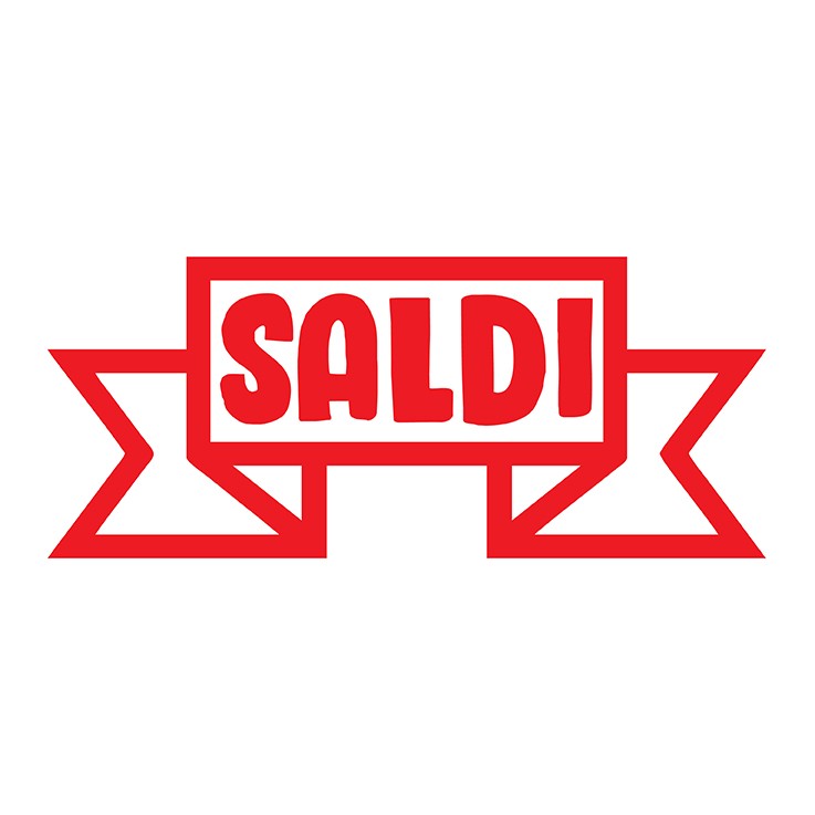 Saldi Richiami Banner Adesivo Vetro