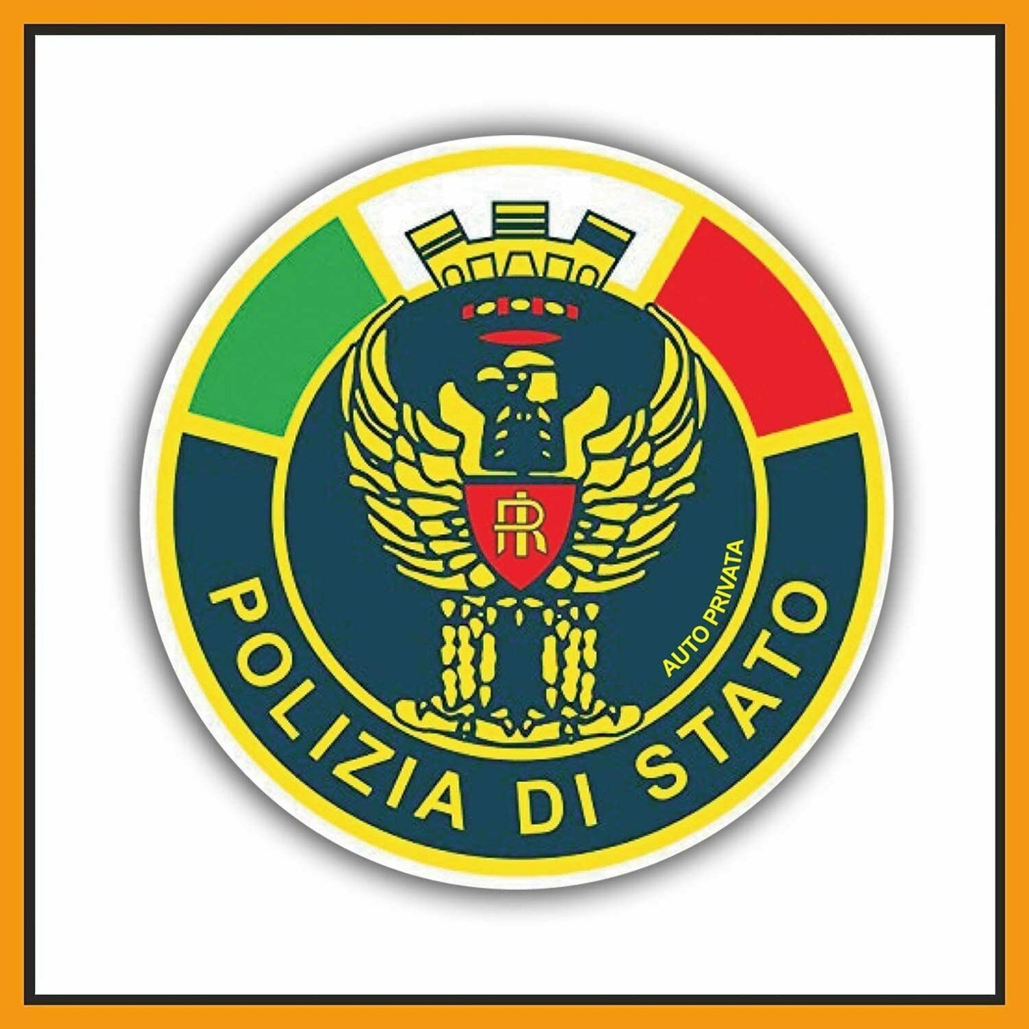 N. 2 Adesivi compatibili per Polizia di Stato