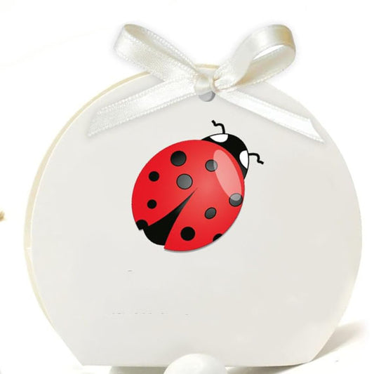 30 Scatoline Portaconfetti LAUREA + 30 Nastrini - STAMPA INCLUSA - Coccinella
