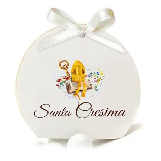 30 Scatoline Portaconfetti + 30 Nastrini - STAMPA INCLUSA - Cresima
