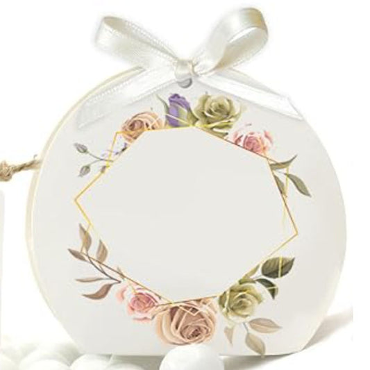 30 Scatoline Portaconfetti MATRIMONIO+ 30 Nastrini - STAMPA INCLUSA - cornice