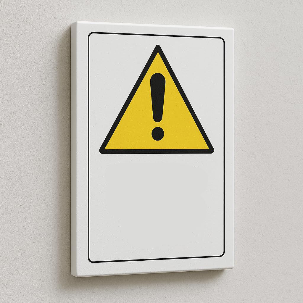 Cartello Personalizzato Pericolo 20x30 cm – Testo, Font e Colore a Scelta