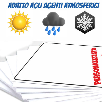 Cartello Freccia Destra personalizzato 20x30 cm