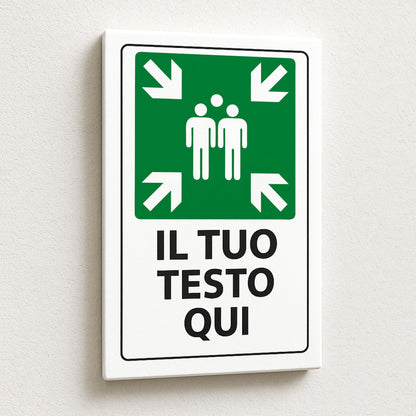 Cartello Punto di Raccolta personalizzato 20x30 cm
