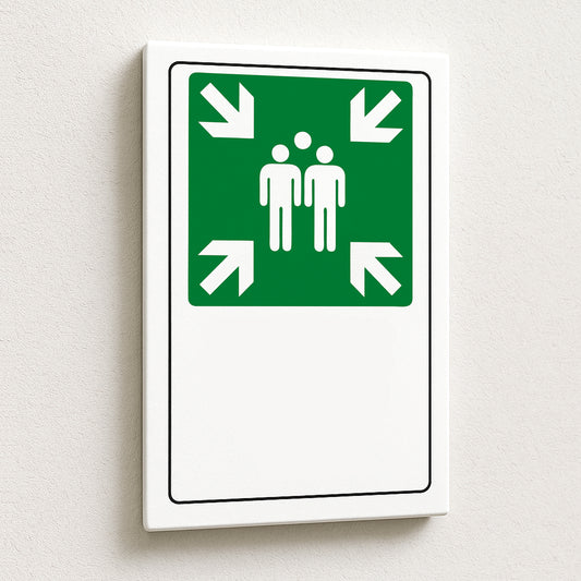 Cartello Personalizzato Punto di Raccolta 20x30 cm – Testo, Font e Colore a Scelta