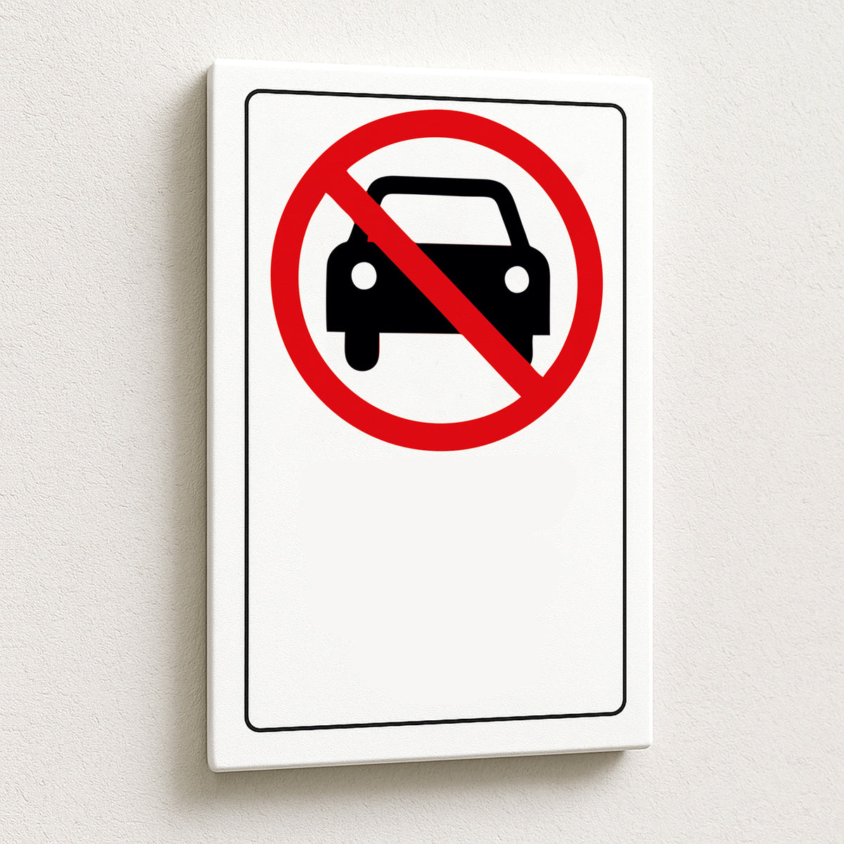 Cartello Personalizzato Divieto di Accesso Auto 20x30 cm – Testo, Font e Colore a Scelta