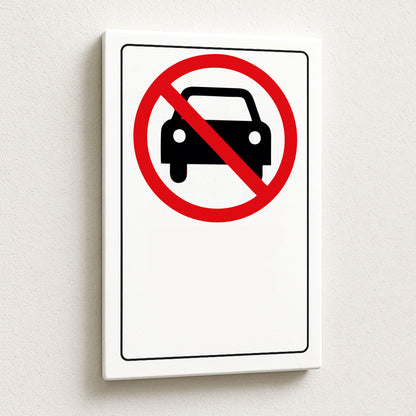 Cartello Personalizzato Divieto di Accesso Auto 20x30 cm – Testo, Font e Colore a Scelta