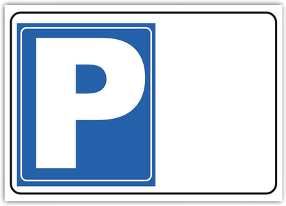 Cartello Personalizzato Parcheggio Orizzontale 20x30 cm – Testo, Font e Colore a Scelta