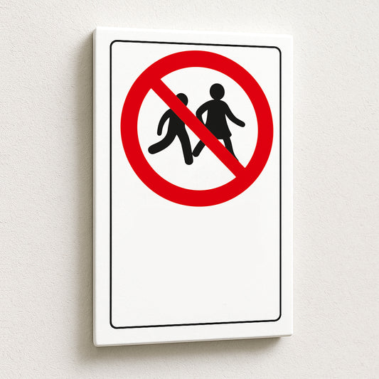 Cartello Personalizzato Divieto di Passaggio 20x30 cm – Testo, Font e Colore a Scelta