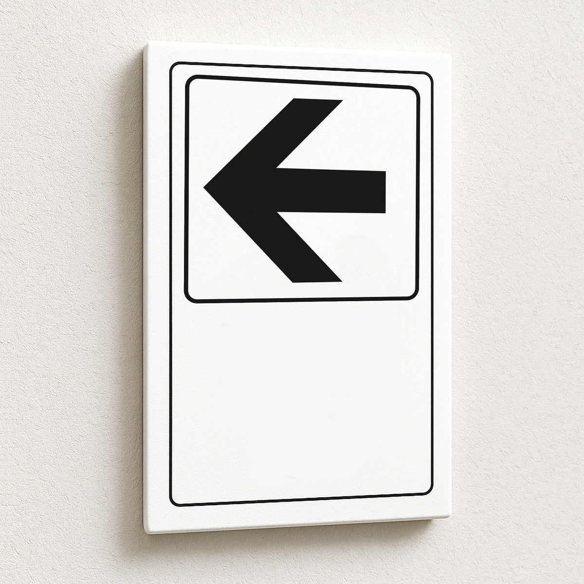 Cartello Personalizzato Freccia Sinistra 20x30 cm – Testo, Font e Colore a Scelta