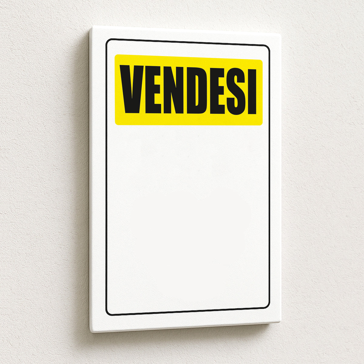 Cartello Personalizzato Vendesi 20x30 cm – Testo, Font e Colore a Scelta
